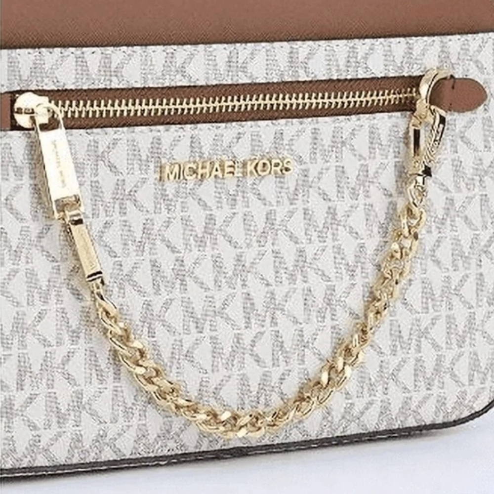 💎SOLD💎Michael Kors Jet Set Large Saffiano Leather Crossbody Bag - Picture 6 of 7